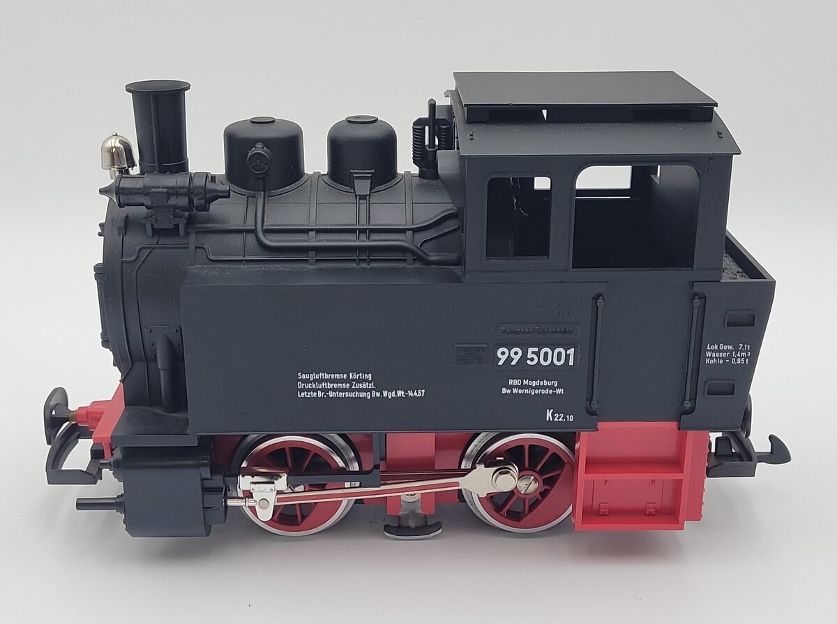 LGB 2075 G Scale 0-4-0 Steam Locomotive #99 5001 EX/Box