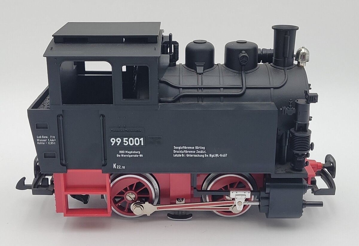 LGB 2075 G Scale 0-4-0 Steam Locomotive #99 5001 EX/Box