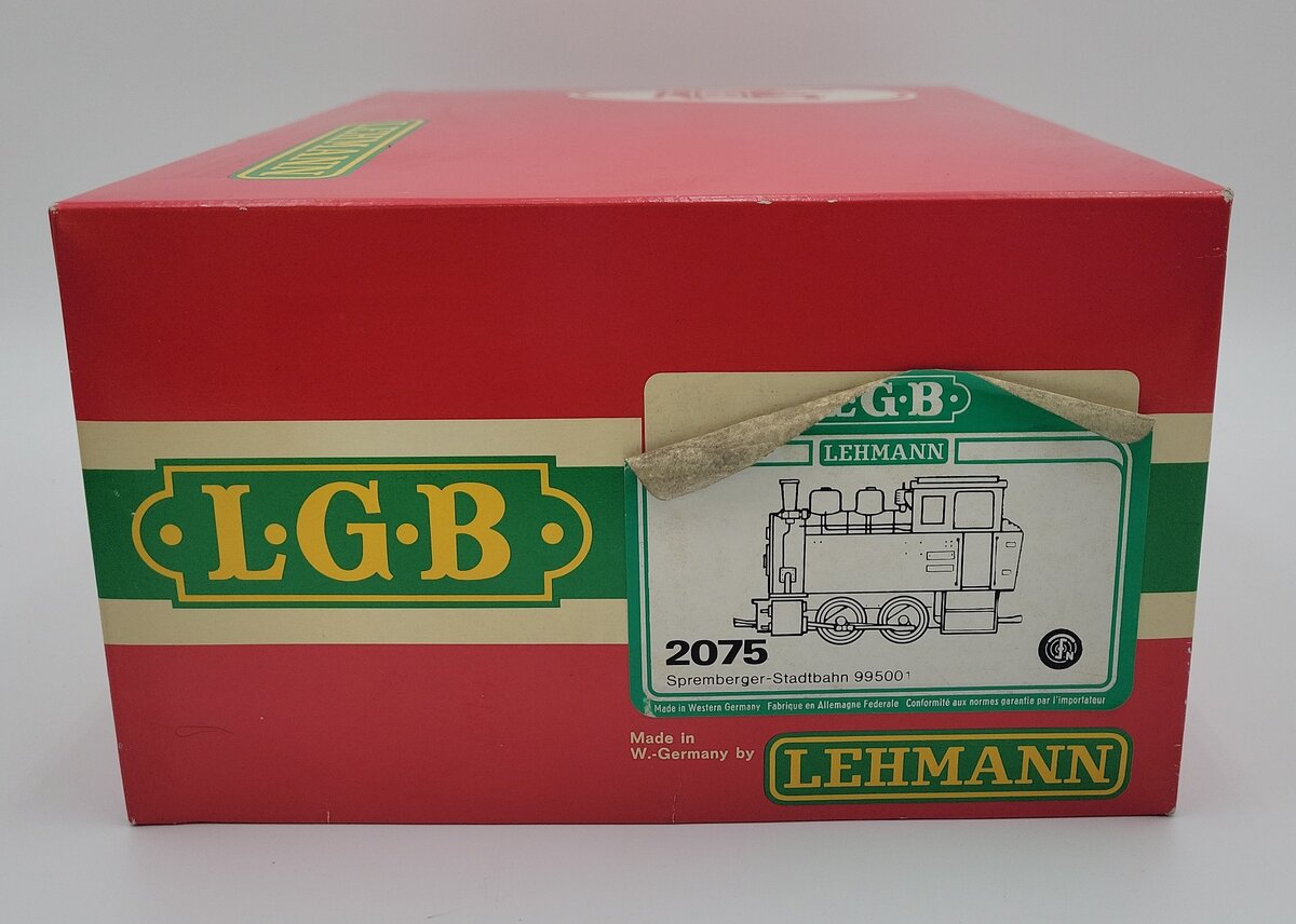LGB 2075 G Scale 0-4-0 Steam Locomotive #99 5001 EX/Box