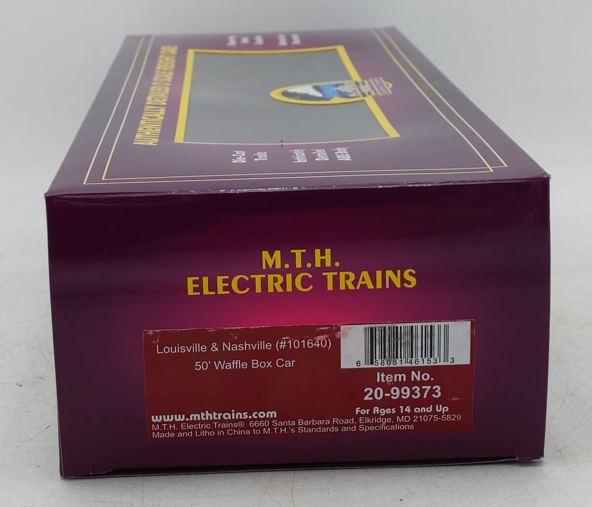 MTH 20-99373 O Louisville & Nashville Waffle Box Car #101640 EX/Box