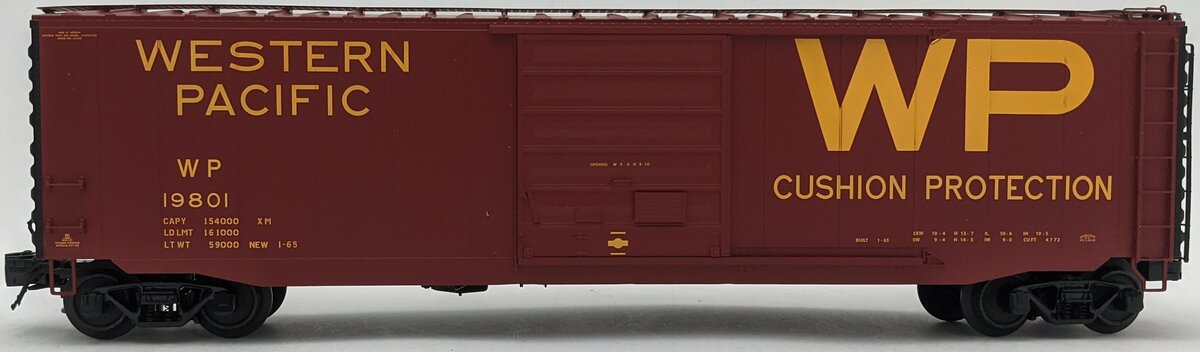 Atlas 6459-1 O Western Pacific WP Cushion Protection Box Car #19801 LN/Box