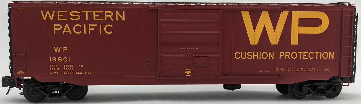 Atlas 6459-1 O Western Pacific WP Cushion Protection Box Car #19801 LN/Box