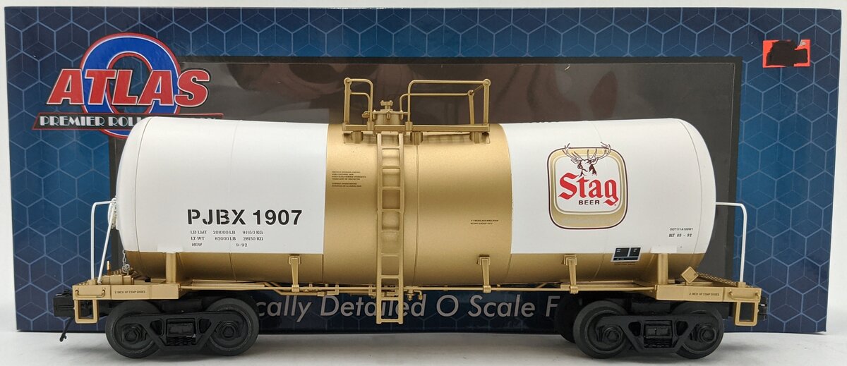 Atlas 3001759-1 O PJBX Stag Beer Premier Funnel Flow Tank Car #1907 EX/Box