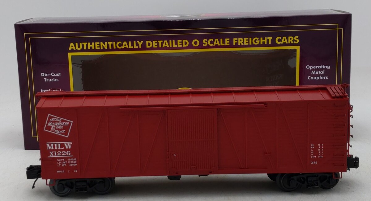 MTH 20-99454 O Gauge Milwaukee Road USRA Single Sheathed Boxcar #1226 LN/Box