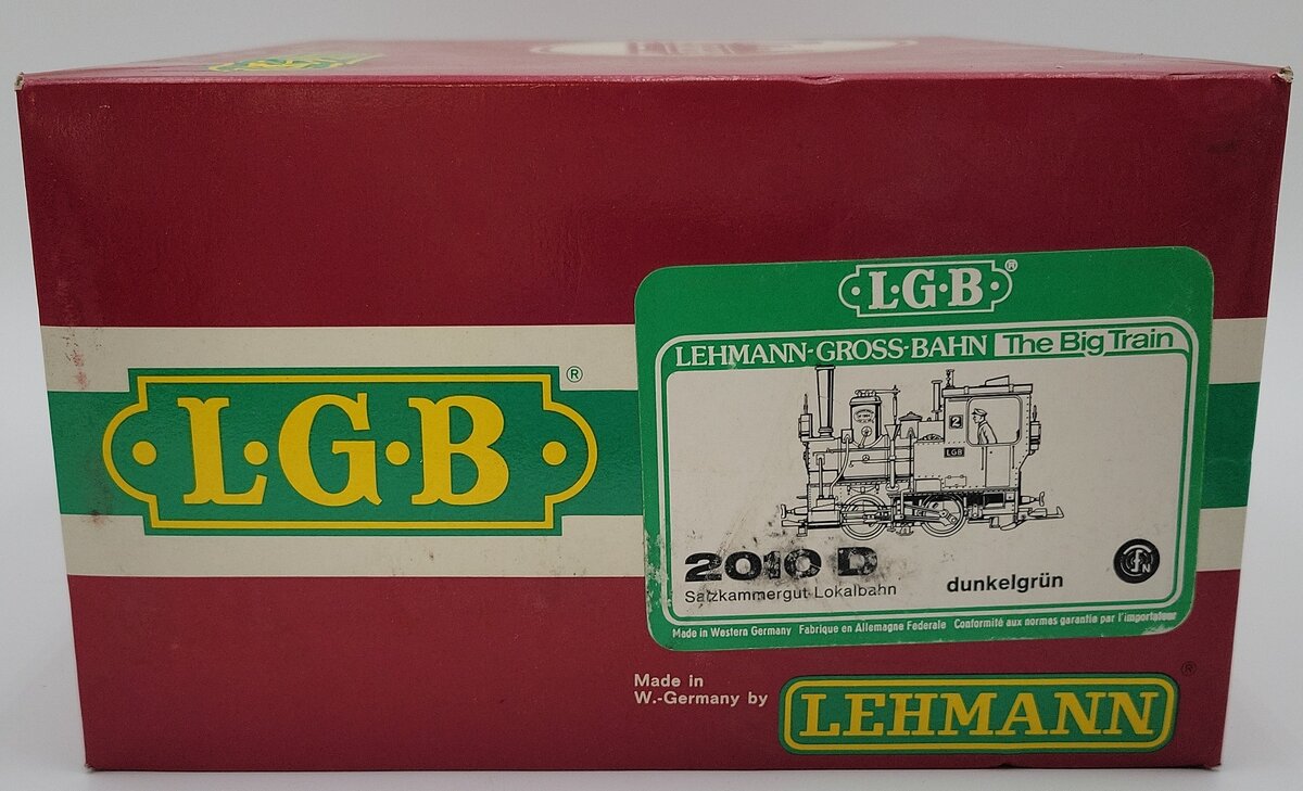 LGB 2010D G Scale 0-4-0 Stainz Steam Locomotive VG/Box