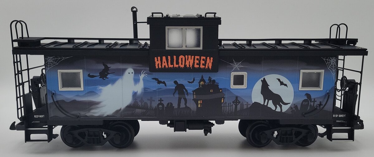 USA Trains R12133 G Halloween Blue/Black Extended Vision Caboose #1031 EX/Box