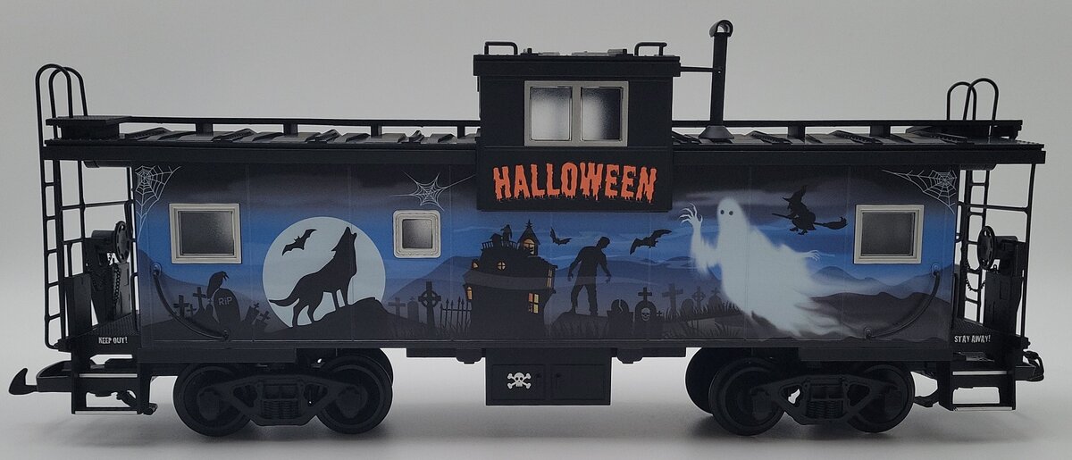 USA Trains R12133 G Halloween Blue/Black Extended Vision Caboose #1031 EX/Box