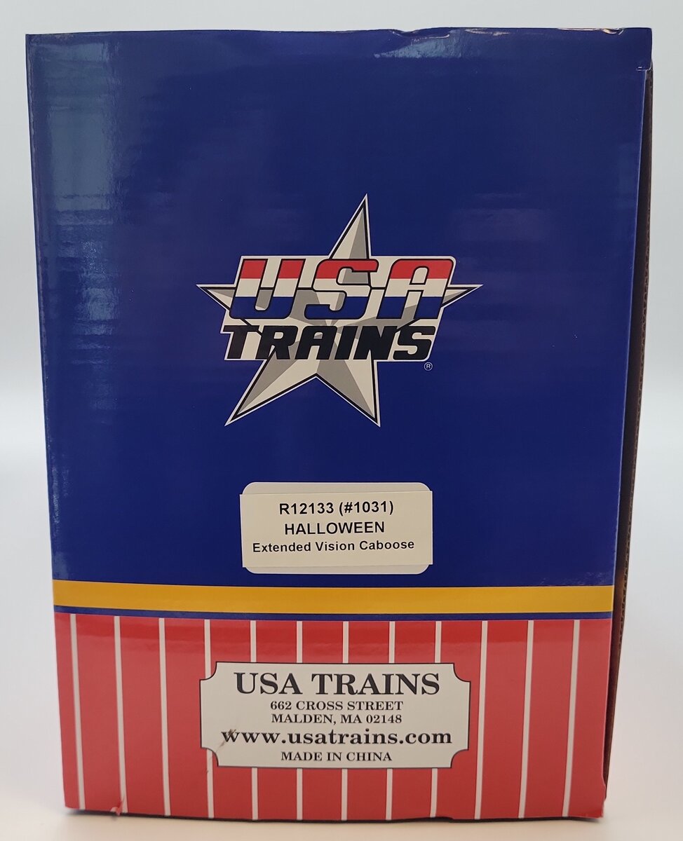 USA Trains R12133 G Halloween Blue/Black Extended Vision Caboose #1031 EX/Box