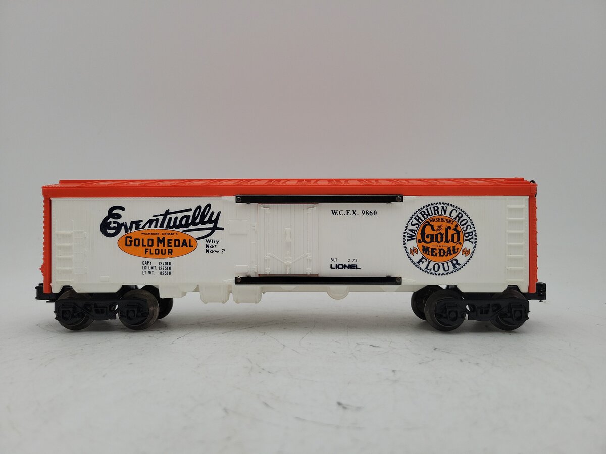 Lionel 6-9860 O Gauge Gold Medal Flour Billboard Reefer Car EX/Box