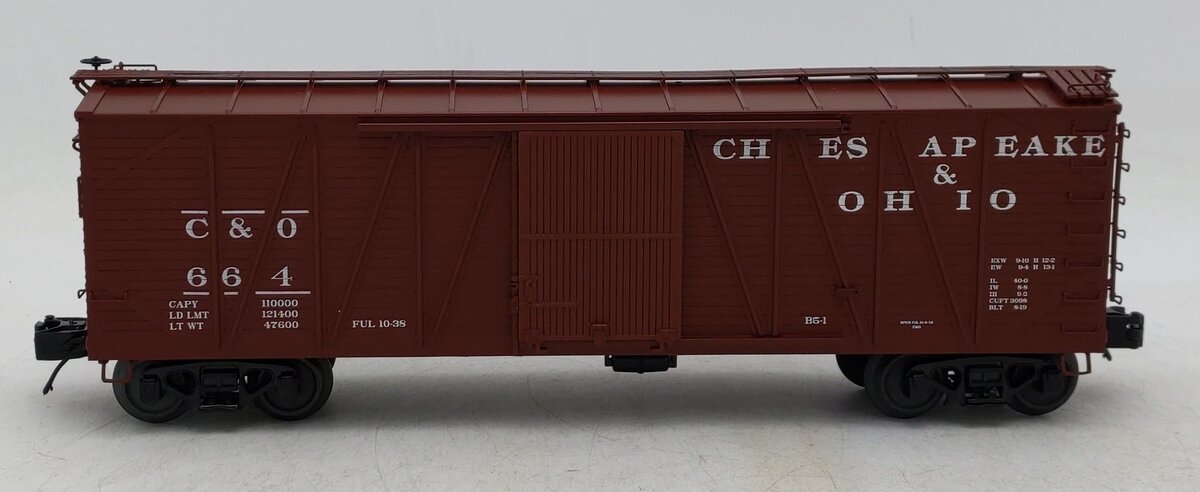 MTH 20-99451 O Chesapeake & Ohio 40' USRA Single Sheathed Box Car #664 LN/Box