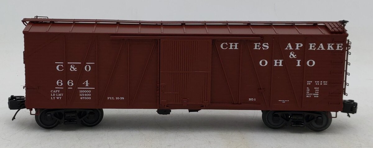 MTH 20-99451 O Chesapeake & Ohio 40' USRA Single Sheathed Box Car #664 LN/Box