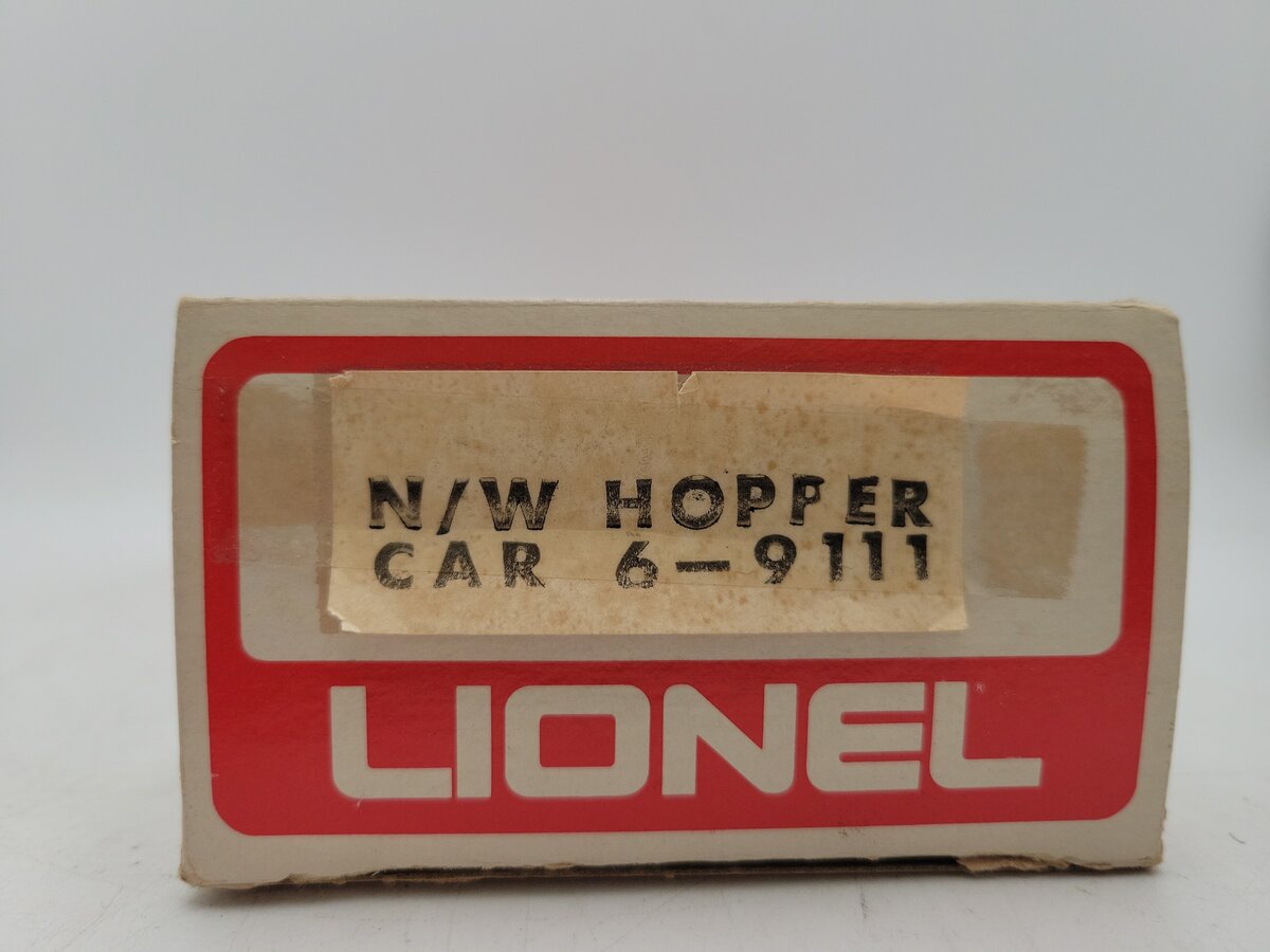 Lionel 6-9111 O Gauge Norfolk and Western 4-Bay Hopper #9111 EX/Box