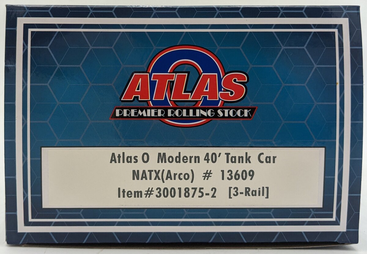 Atlas 3001875-2 O NATX Arco Tank Car #13609 LN/Box