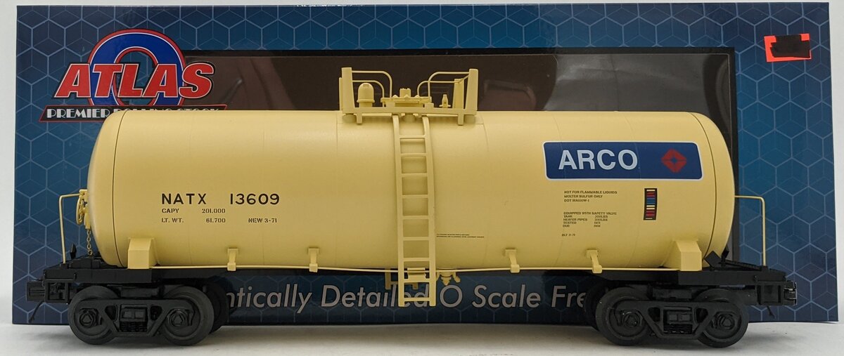 Atlas 3001875-2 O NATX Arco Tank Car #13609 LN/Box
