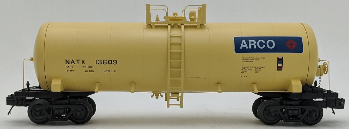Atlas 3001875-2 O NATX Arco Tank Car #13609 LN/Box