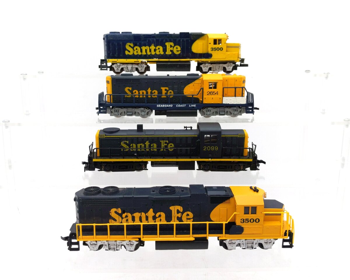 AHM & Other HO Scale ATSF Assorted Diesel Locomotives [4] EX