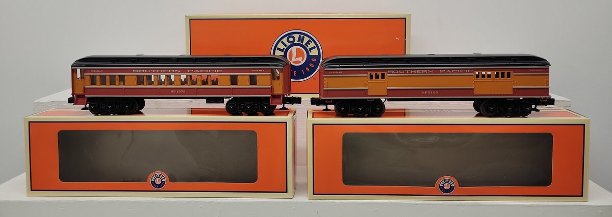Lionel 6-81774 O Southern Pacific Daylight Madison Car Coach & Baggage 2-Pack EX/Box