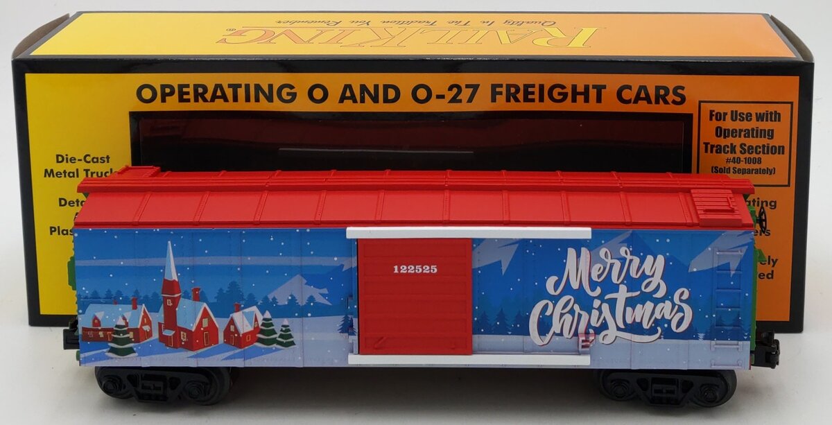 MTH 30-71236 O Gauge Christmas Operating Box Car w/Santa #122525 LN/Box