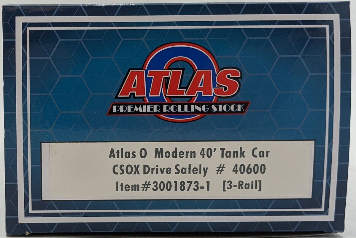 Atlas 3001873-1 O CSOX Citgo Drive Safely 40' Tank Car #40600 LN/Box