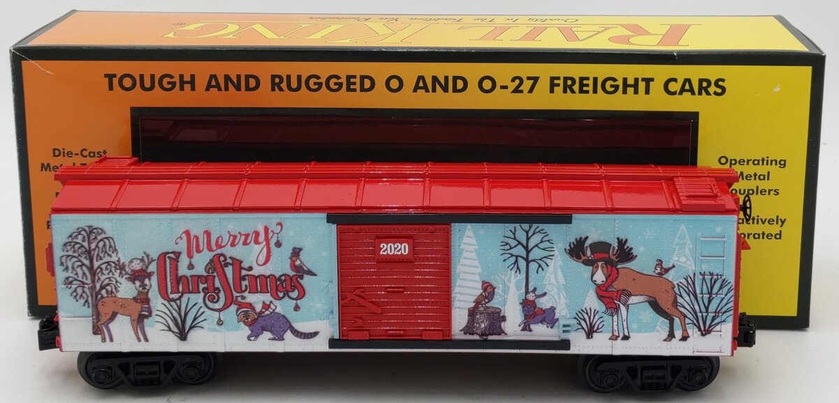 MTH 30-71022 O 2020 Christmas RailKing Boxcar LN/Box