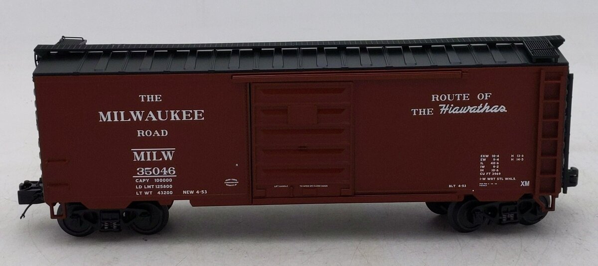 MTH 20-93315 O Gauge Milwaukee Road 40' Box Car #35046 LN/Box