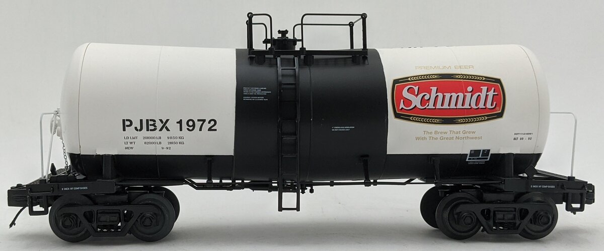 Atlas 3001758-2 O PBJX Schmidt Beer Premier Funnel Flow Tank Car #1972 LN/Box