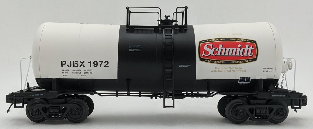 Atlas 3001758-2 O PBJX Schmidt Beer Premier Funnel Flow Tank Car #1972 LN/Box
