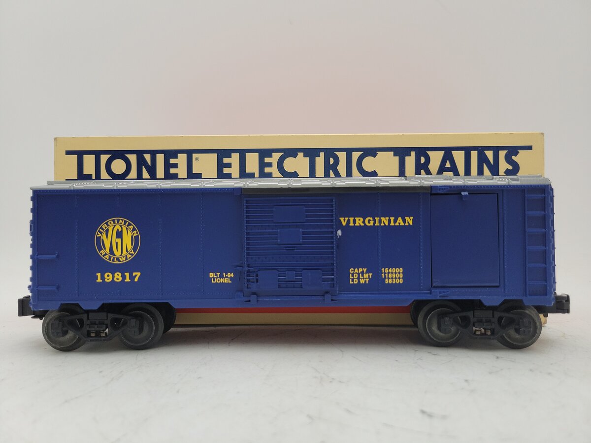 Lionel 6-19817 O Gauge Virginian Operating Ice Car EX/Box