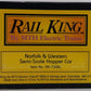 MTH 30-7506 O Gauge Norfolk & Western Semi-Scale Hopper Car #131248 LN/Box