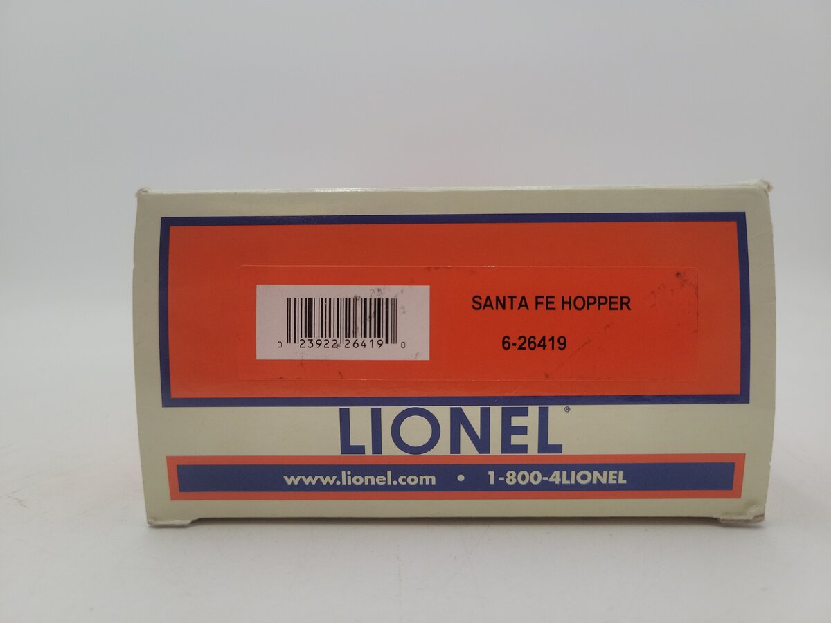 Lionel 6-26419 O Gauge Santa Fe Hopper #16574 VG/Box