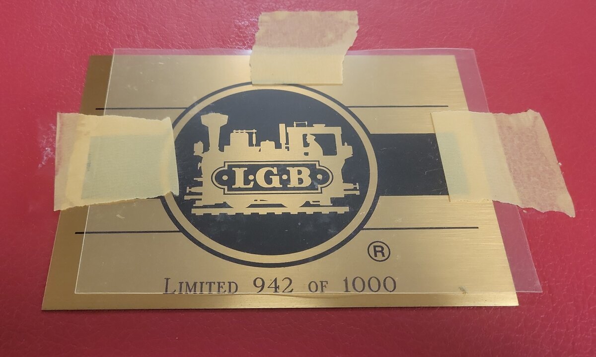 LGB G Scale Red Train Case w/Lock EX/Box