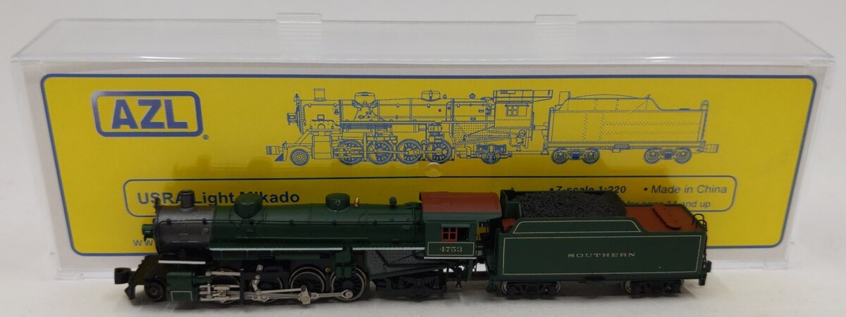 American Z-Line 50004-2 Z Scale Southern USRA Light Mikado Locomotive & Tender LN/Box