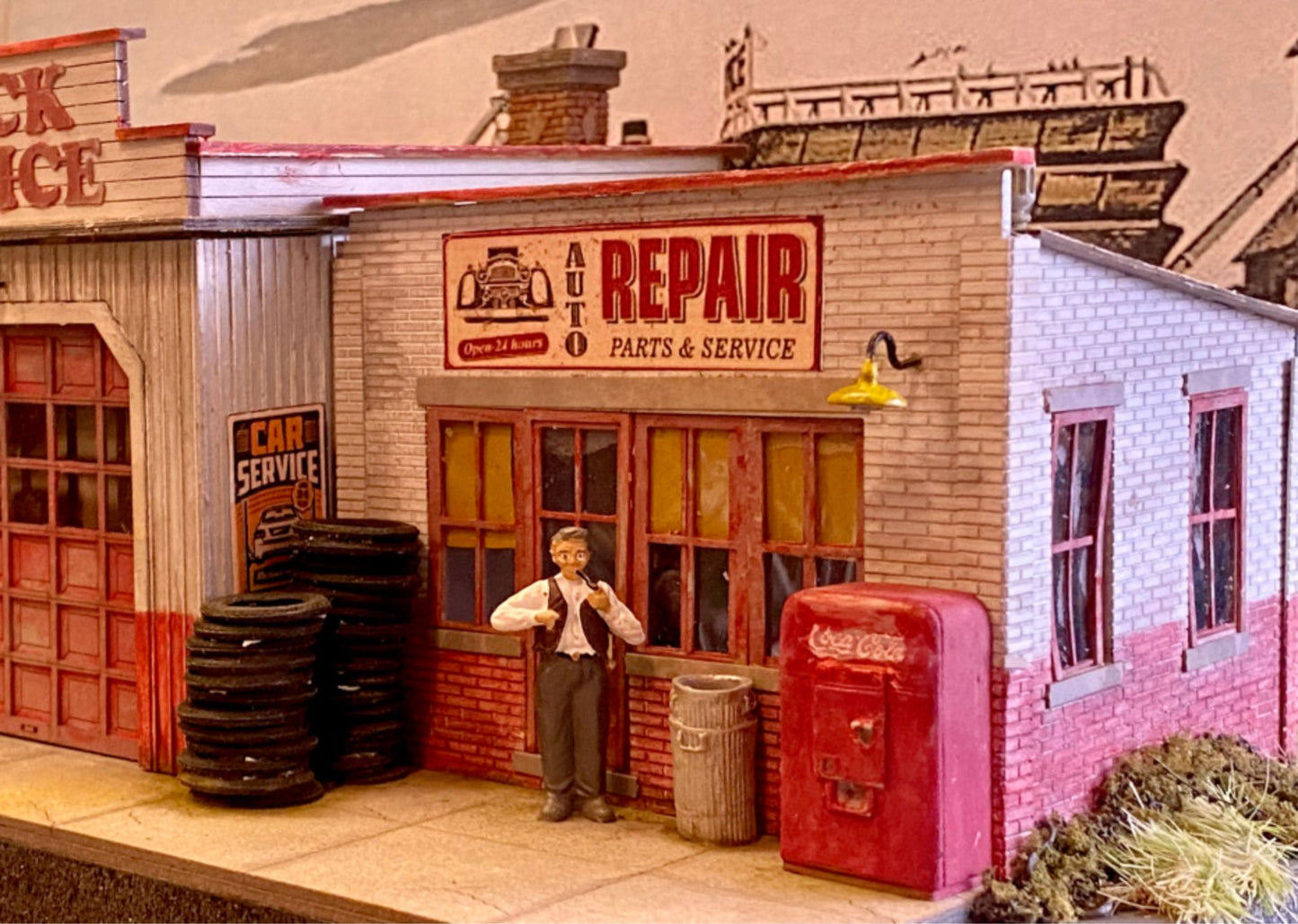 Bar Mills 0382 HO Lenny's Truck Service Building Kit