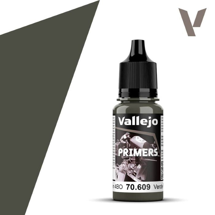 Vallejo Paint 70609 Russian Green 4BO Acrylic Surface Primer - 17 ml. Bottle