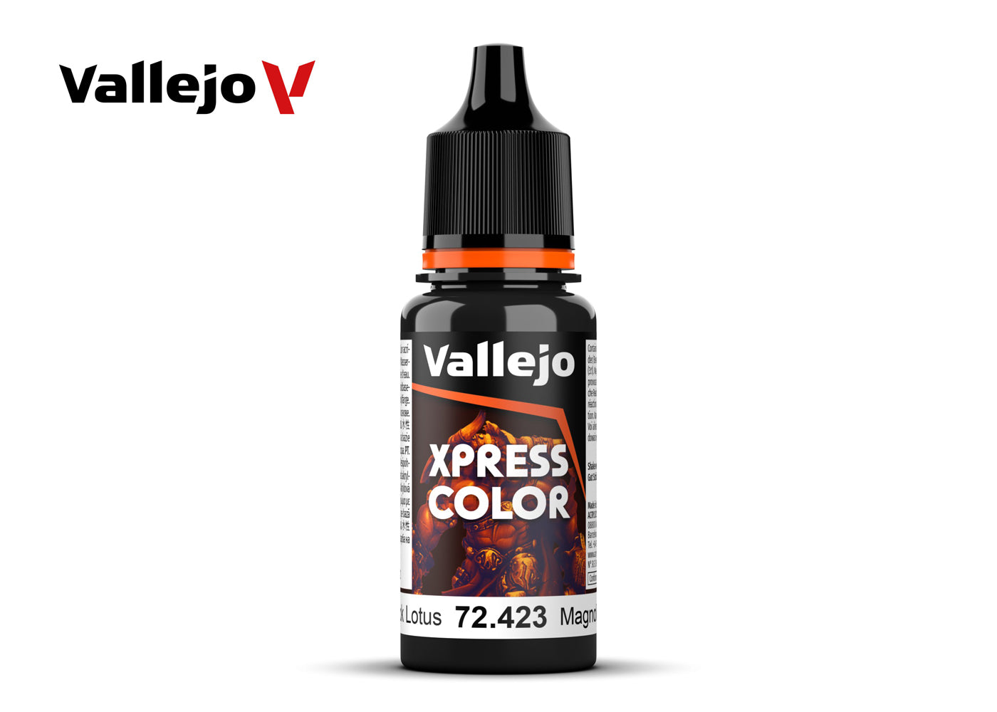 Vallejo Paint 72423 Xpress Color Black Lotus - 18 ml Paint Bottle