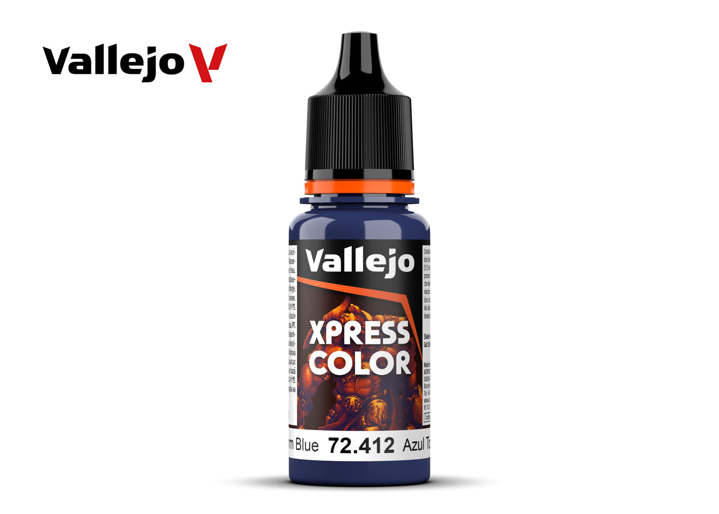 Vallejo Paint 72412 Xpress Color Storm Blue - 18 ml Paint Bottle