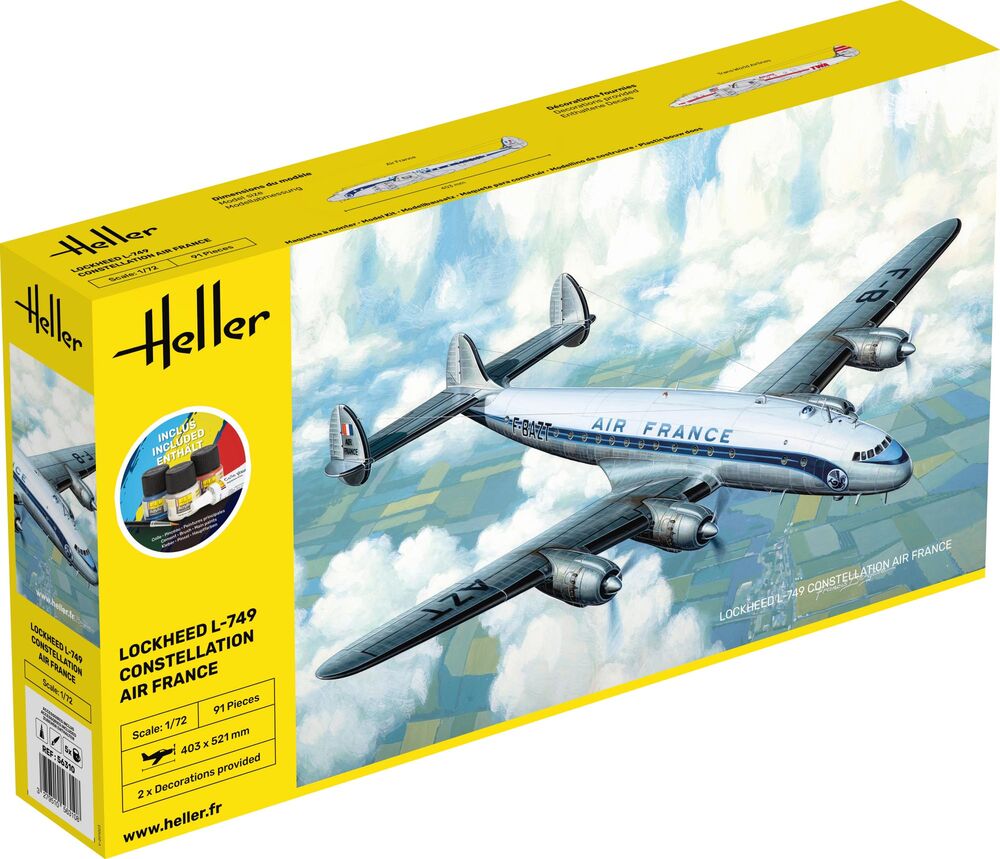 Heller 56310 1:72 Lockheed L-749 Constellation A.F. Starter Kit