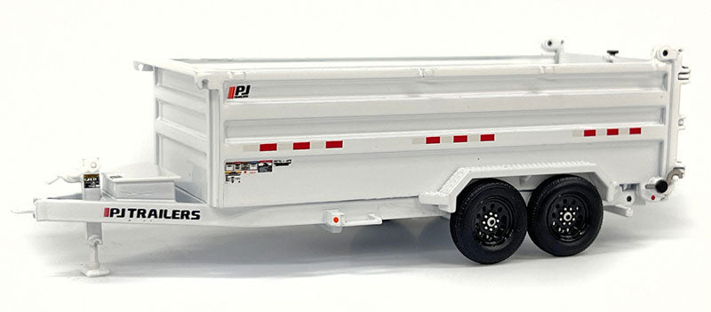 Weiss Brothers WBR035-1401 1:50 White PJ Dump DM Trailer Diecast Model