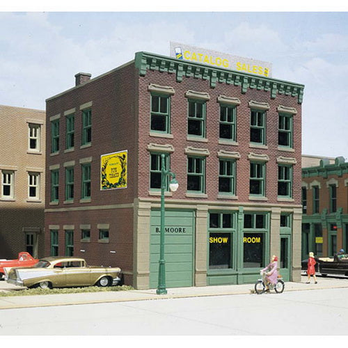 DPM 10400 HO Scale B Moore Catalog / Show Room Building Plastic Kit