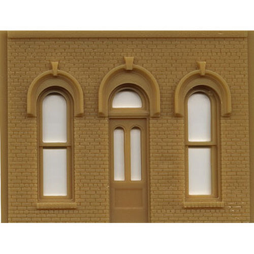 DPM 90101 O Scale Dock Level Arched Entry Door Plastic Kit (Pack of 2)