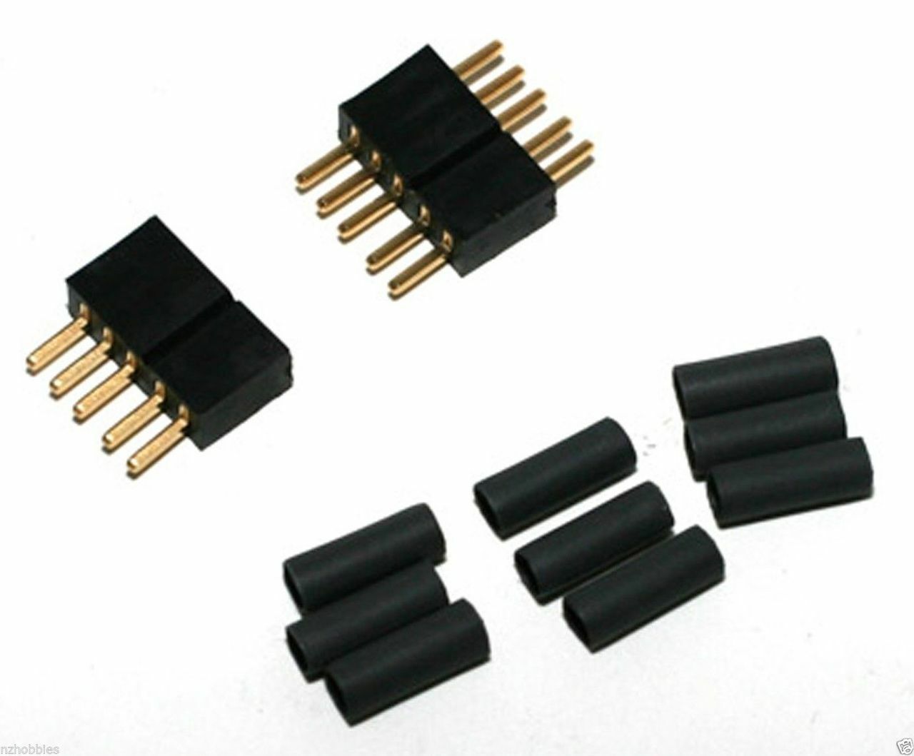 WS Deans 1005 5 Pin Pair with Shrink Tubing