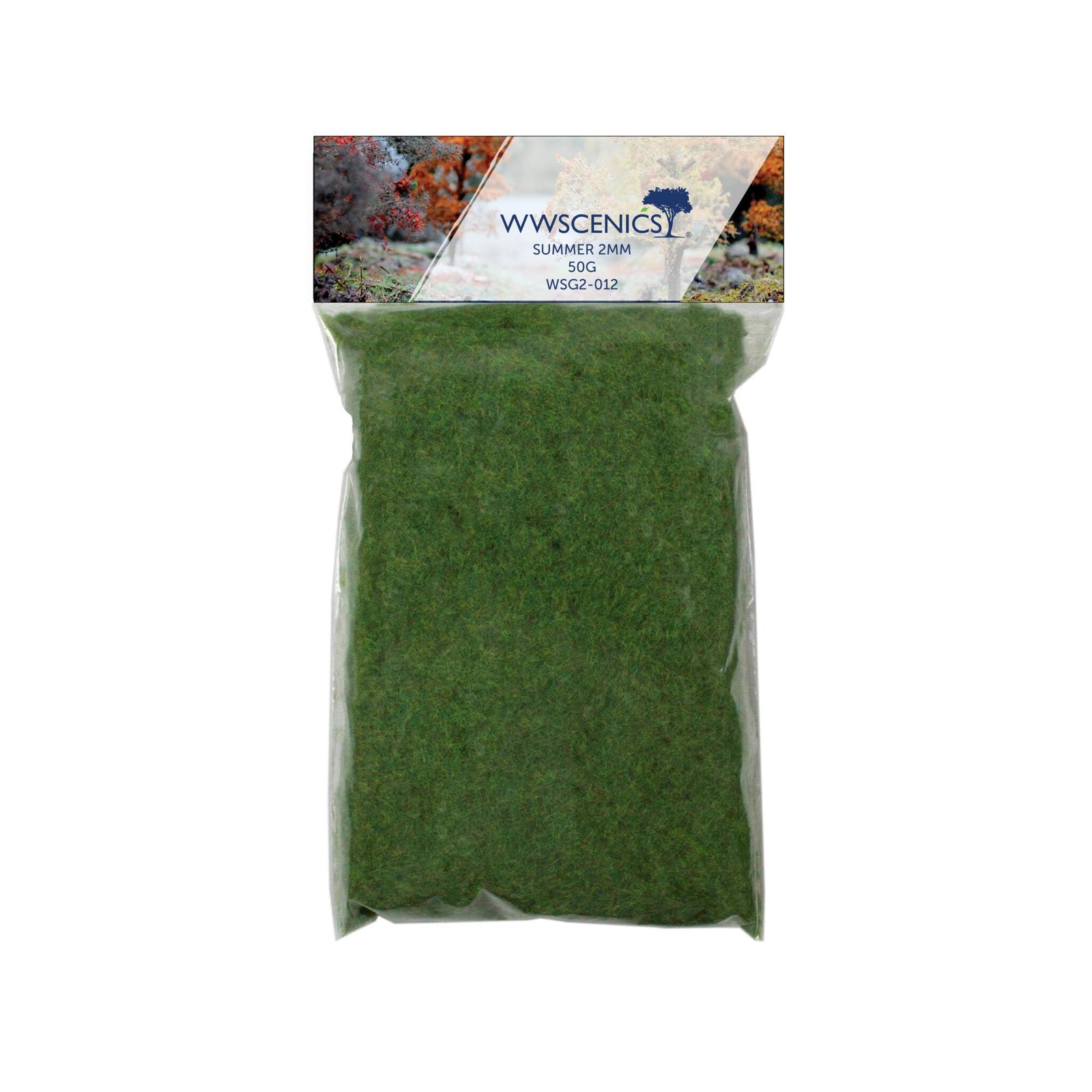WWScenics WSG2-012 2mm Summer Static Grass - 50 g Bag