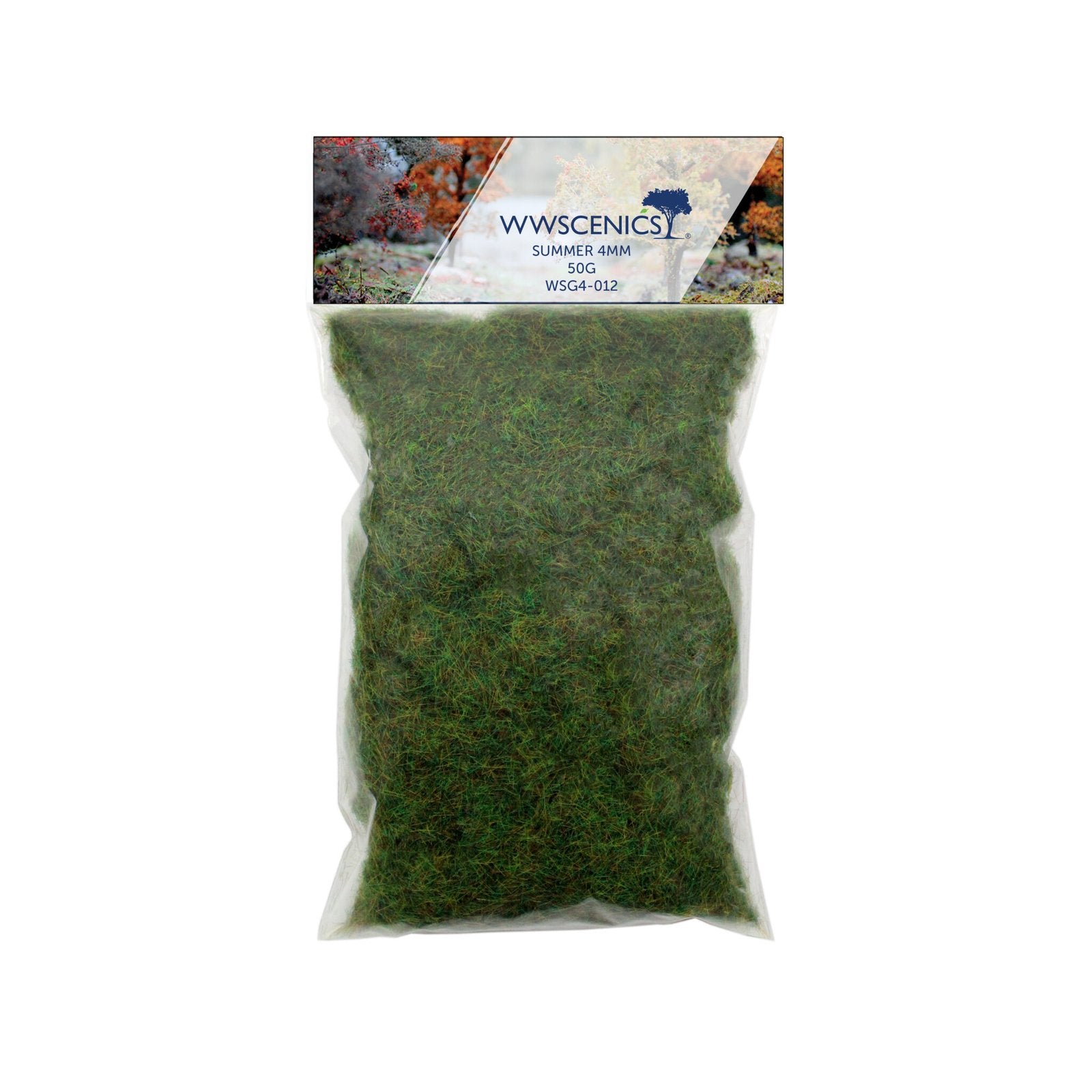WWScenics WSG4-012 4mm Summer Static Grass - 50 g Bag