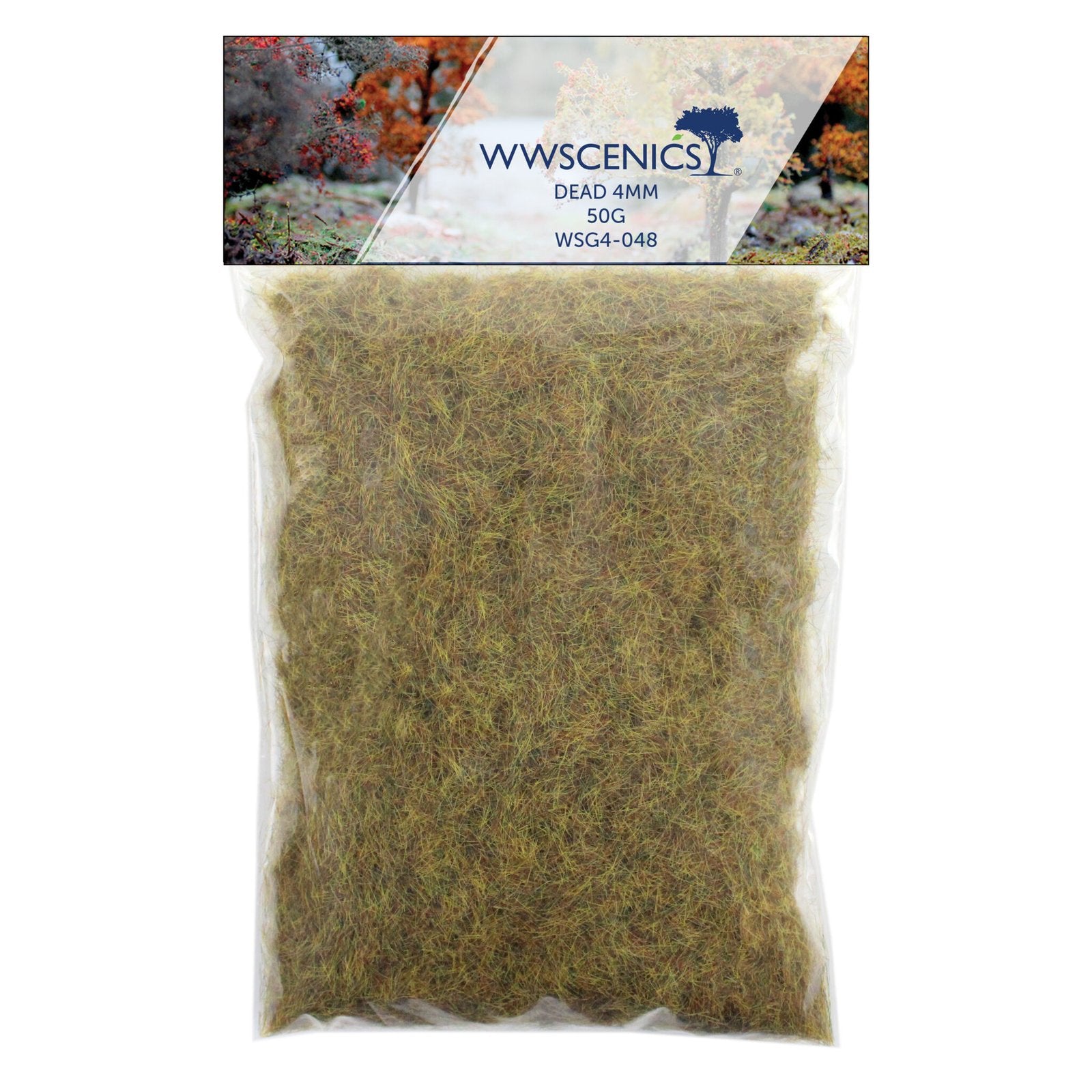 WWScenics WSG4-048 4mm Dead Static Grass - 50 g Bag