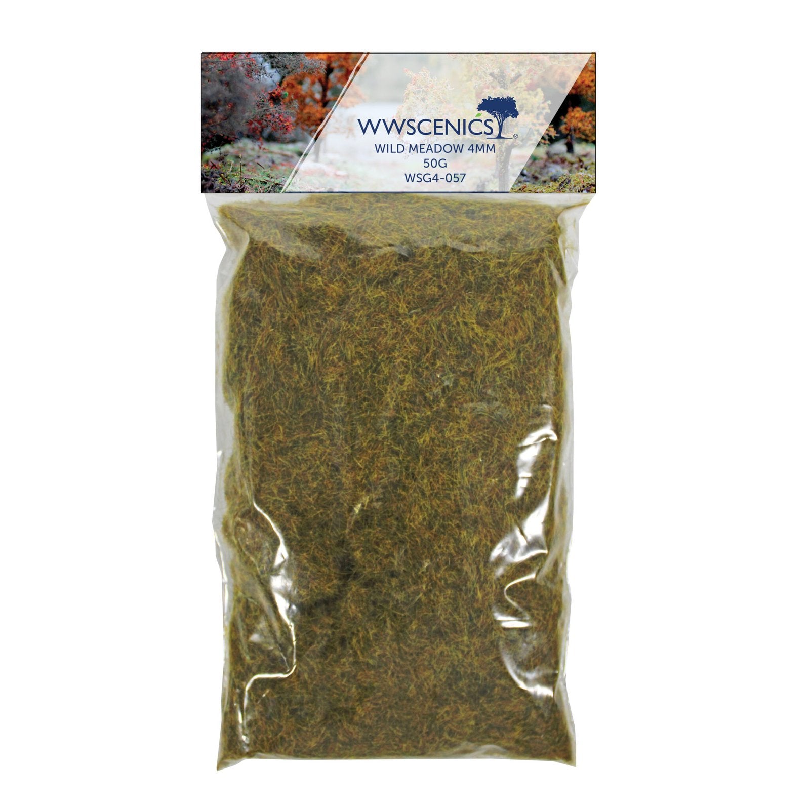 WWScenics WSG4-057 4mm Wild Meadow Static Grass - 50 g Bag
