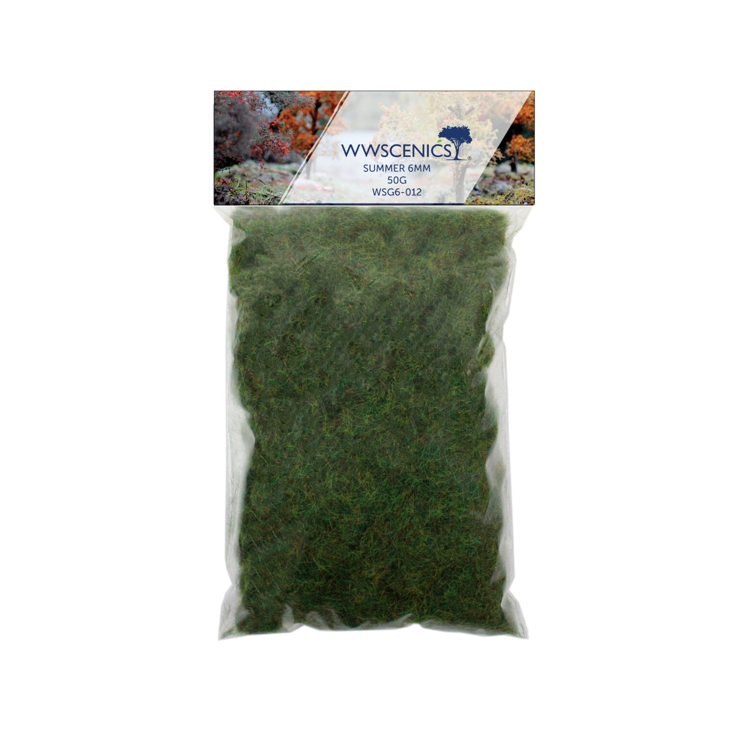 WWScenics WSG6-012 6mm Summer Static Grass - 50 g Bag