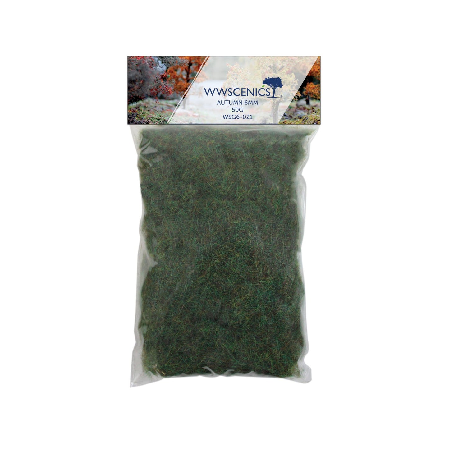 WWScenics WSG6-021 6mm Autumn Static Grass - 50 g Bag