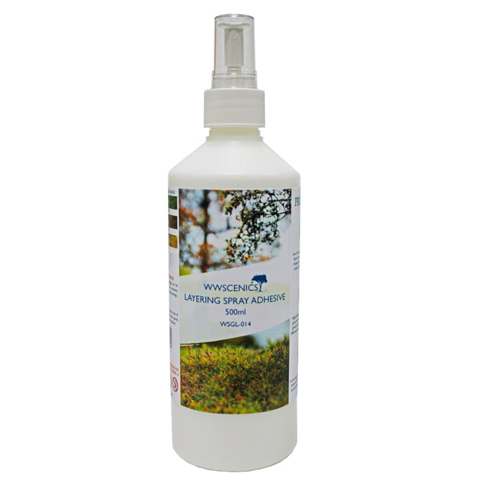 WWScenics WSGL-014 Layering Spray Adhesive 500ml Bottle