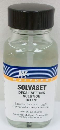 Walthers 904-470 Solvaset Decal Setting Solvent 2 Oz. 59 Ml. Bottle