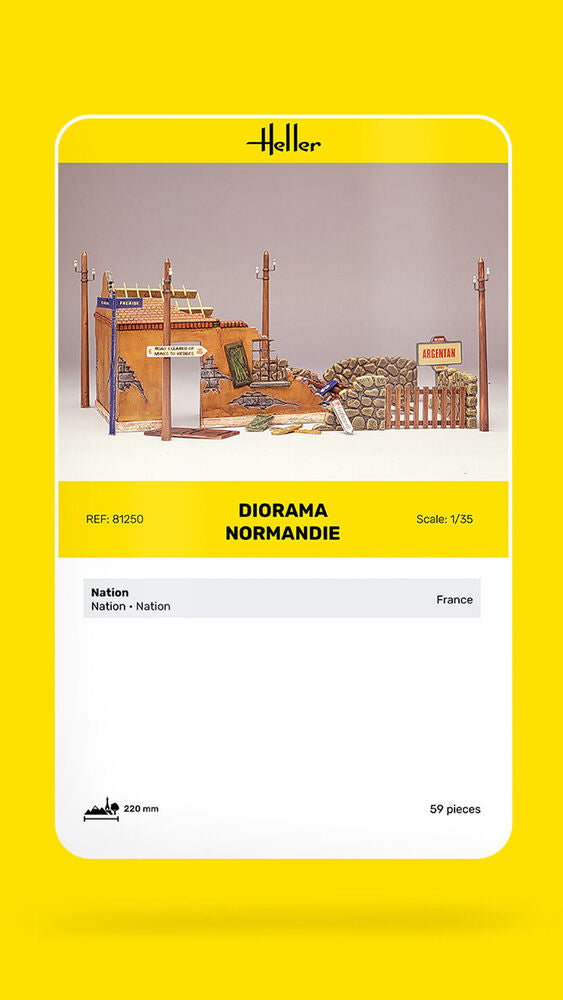 Heller 81250 1:35 Diorama Normandie Building Kit